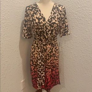 3/4 Sleeve Wrap Dress